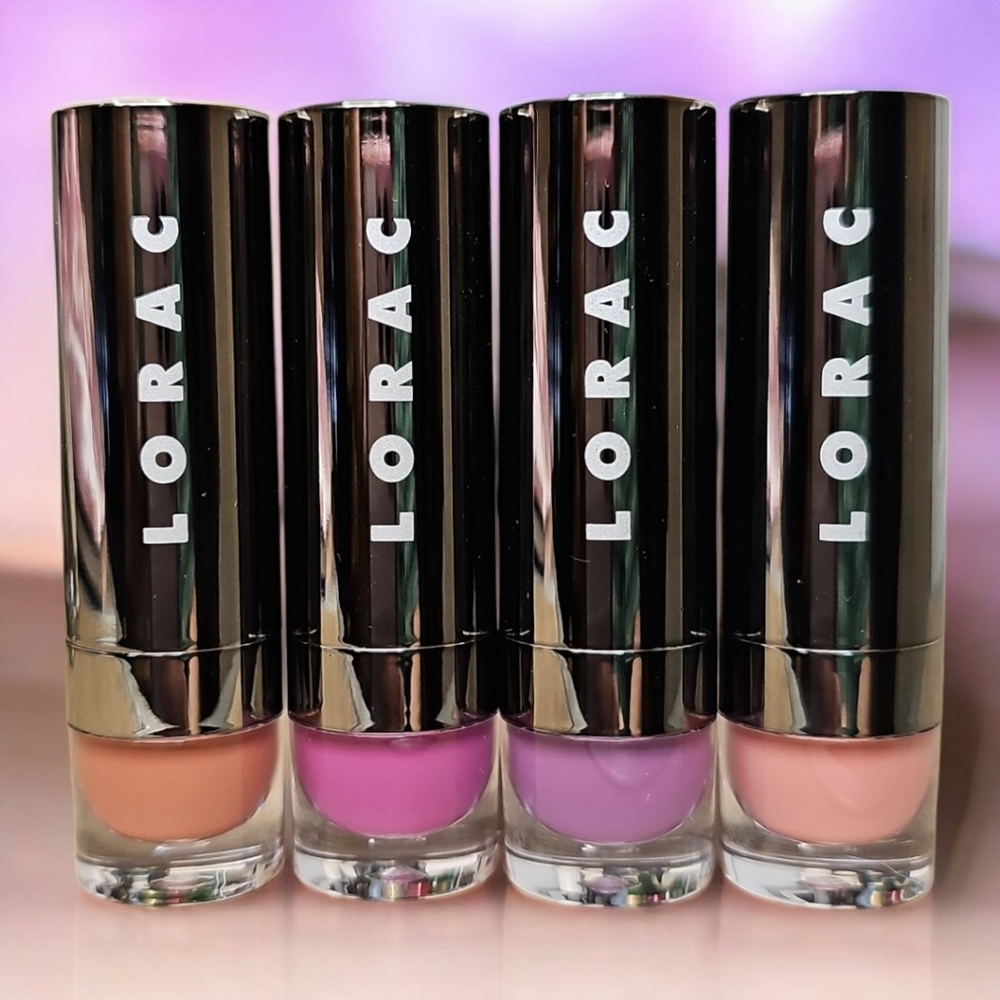 LORAC Alter Ego Lipstick Bundle –  4 Shades, Brand New